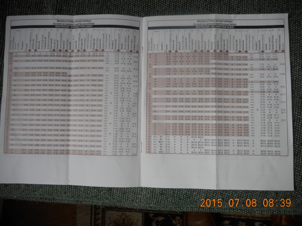 Christopher Greaves GO Transit Timetables_DSCN1797.JPG
